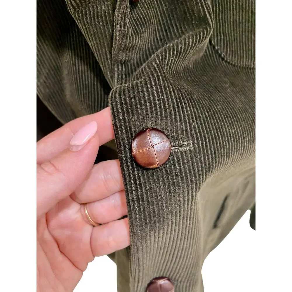 Banana Republic Vintage Dark Olive Green Corduroy Men’s Sport Coat XL